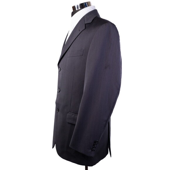 Joseph Abboud Mens Solid 3 Button Blazer Grey Wool Size 40 Regular - Picture 4 of 15
